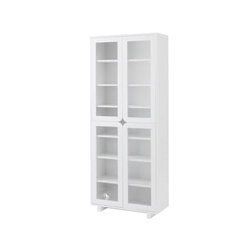 Vidja hight display cabinet - White lack - 1898