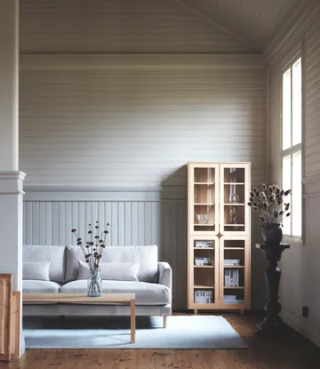 Vidja hight display cabinet - White pigmented oak - 1898