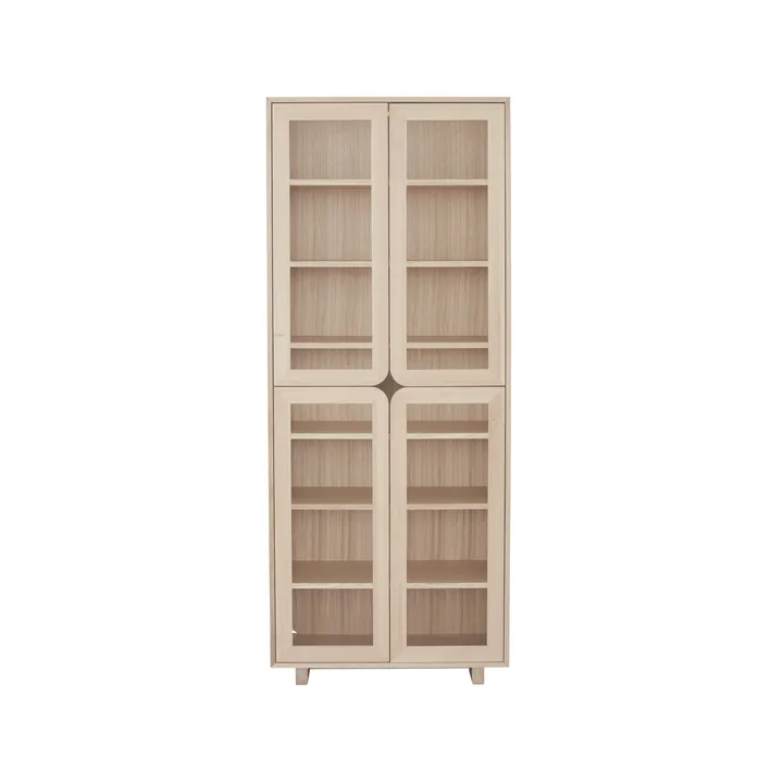 Vidja hight display cabinet - White pigmented oak - 1898