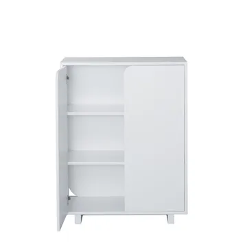 Vidja low cabinet - White lack - 1898