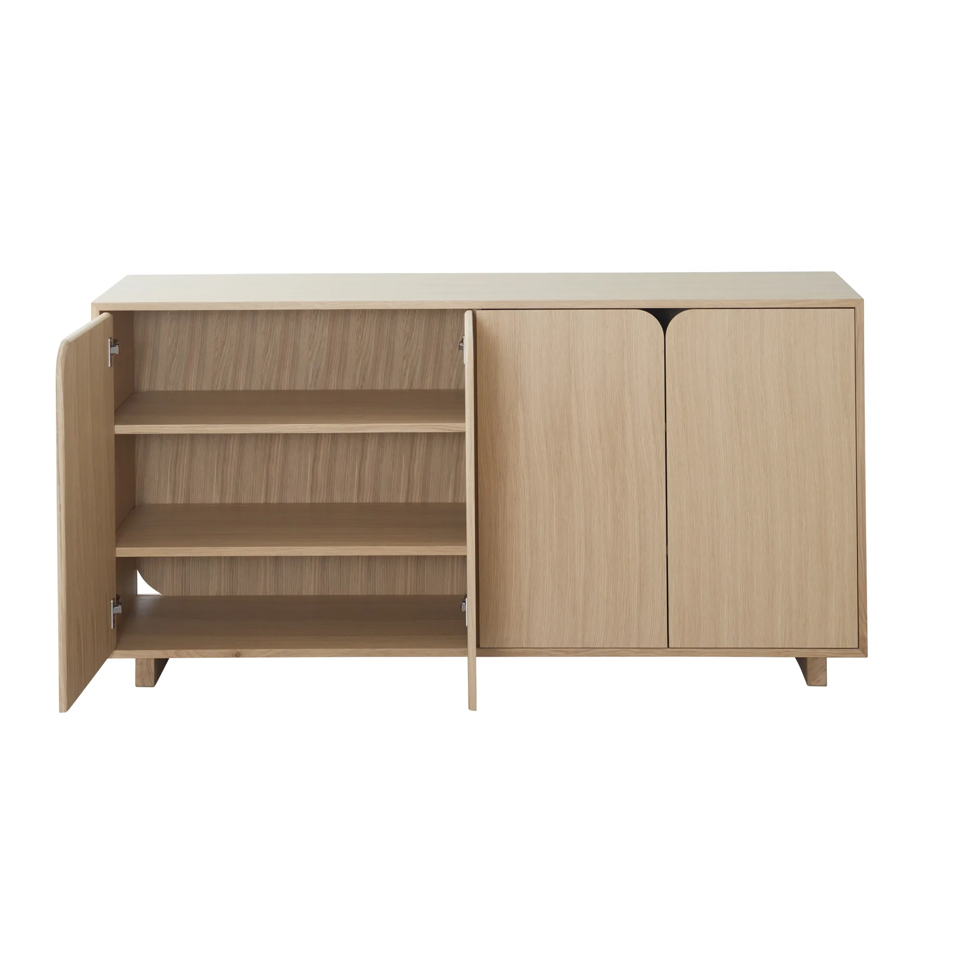 Vidja side table, White pigmented oak 1898