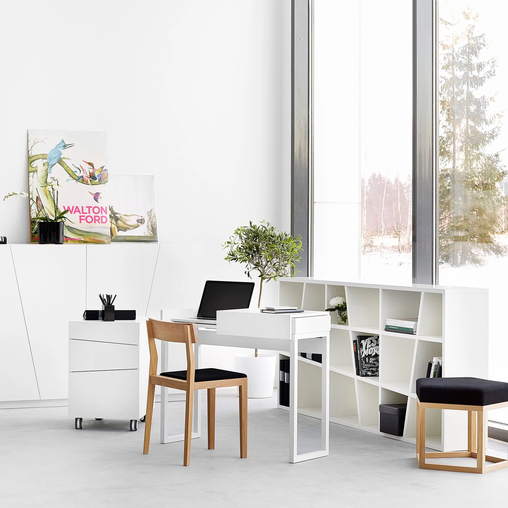 Angle shelf, White A2