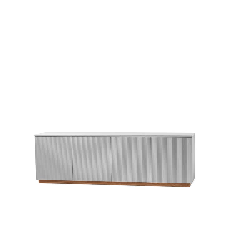 Beam side table - Light grey, base in oiled oak - A2