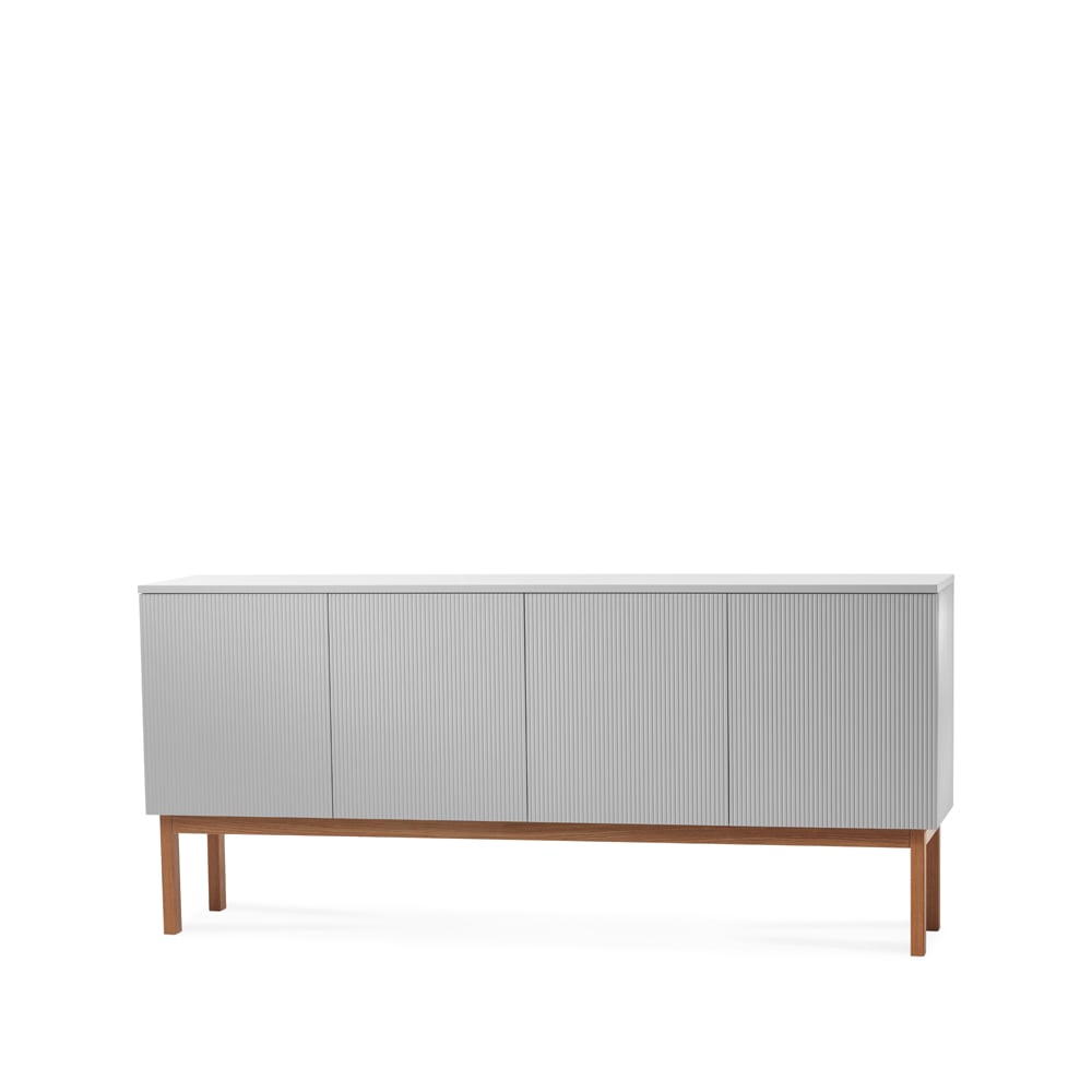 A2 Beam side table Light grey, stand in oiled oak | Scandinavian Design | Dressers & sideboards | Grey