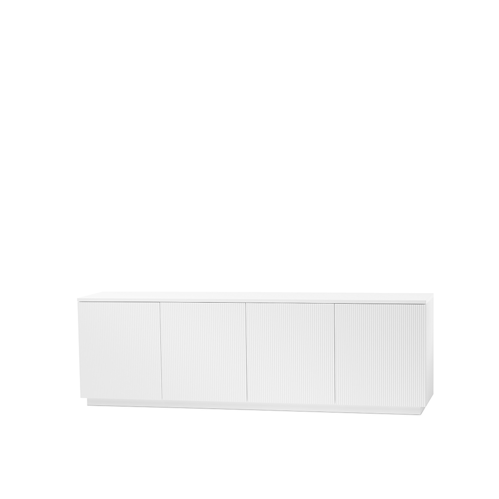 A2 Beam side table White lacquer, white base | Scandinavian Design | Dressers & sideboards | White