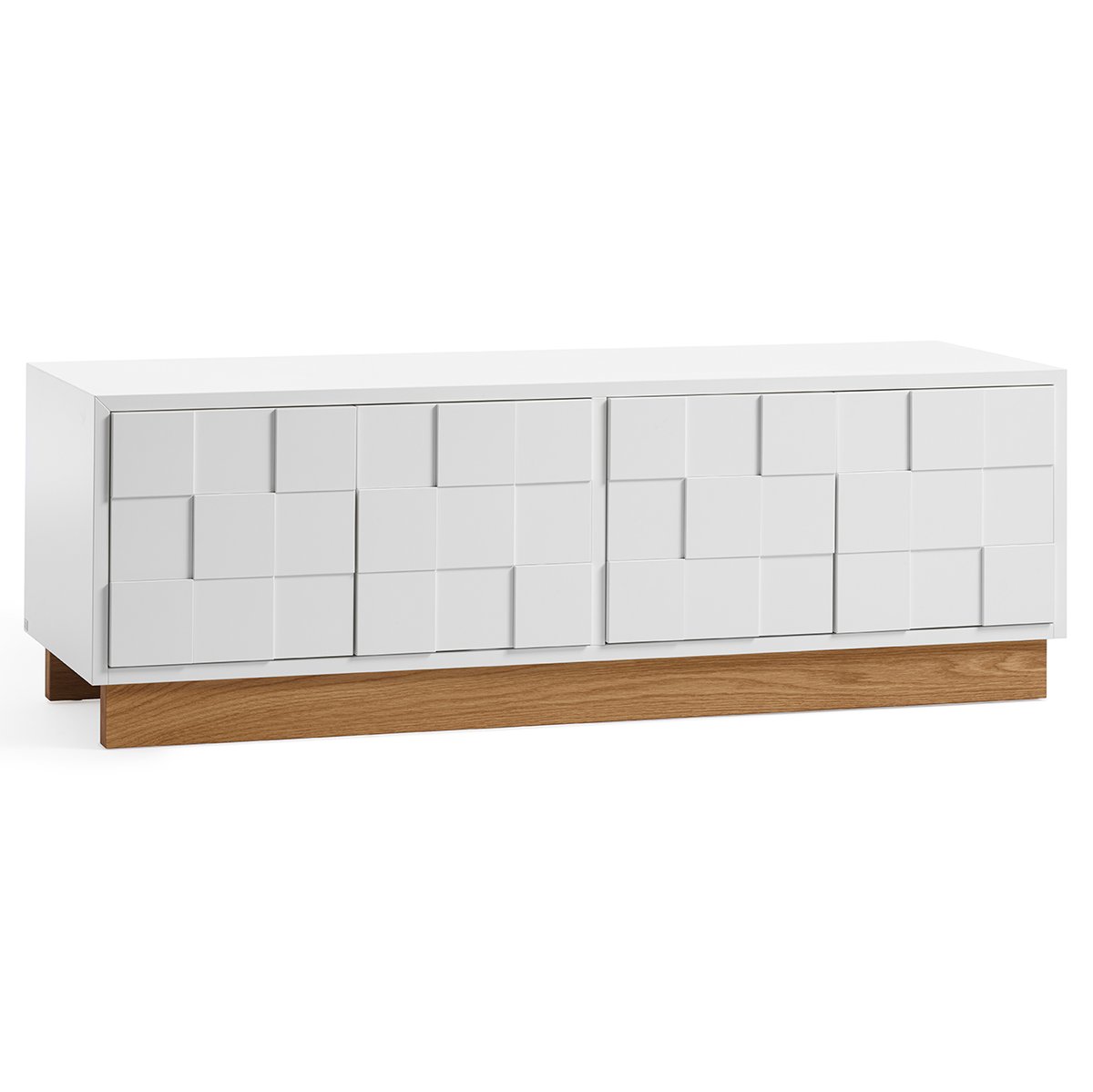 A2 Collect 2010 media bench Oak legs | Scandinavian Design | T.V & media units | White