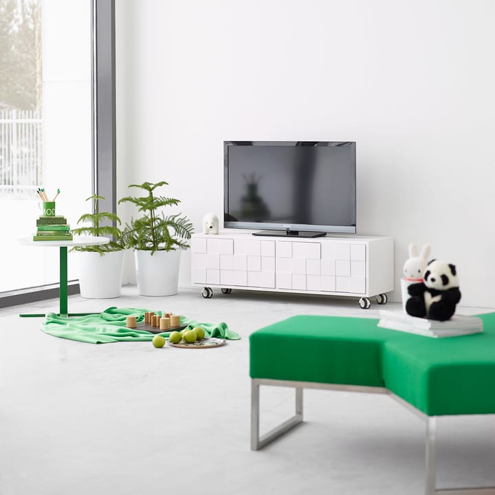 Collect 2010 media bench with hjul - White - A2