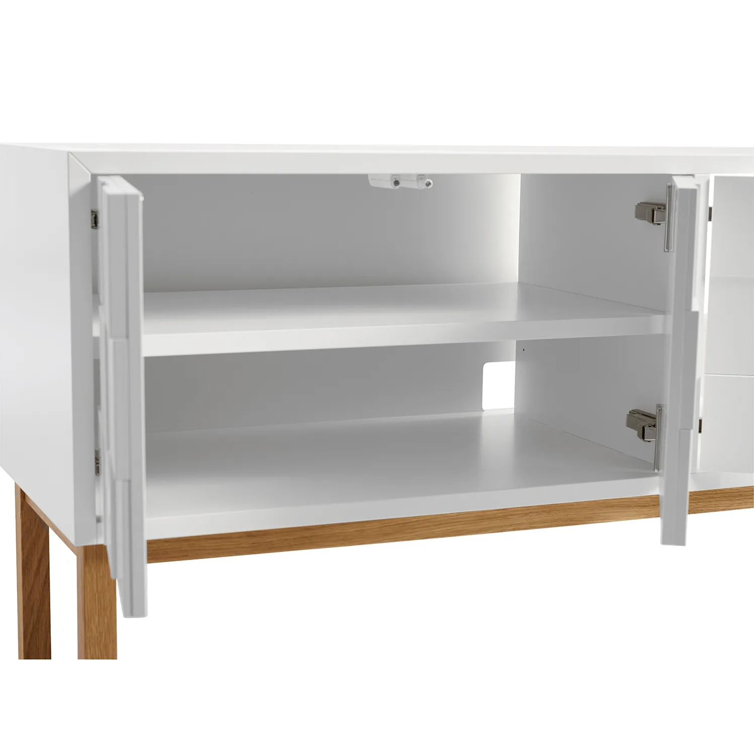 Collect 2010 media bench with leg, Oak leg A2