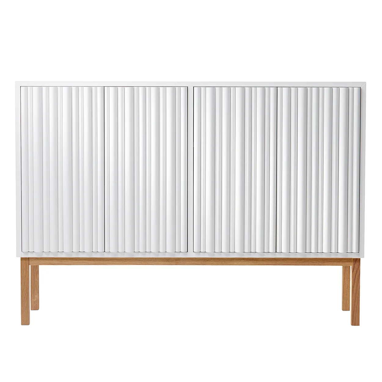 A2 Collect 2013 low cupboard Oak legs | Scandinavian Design | Display & glass cabinets | White