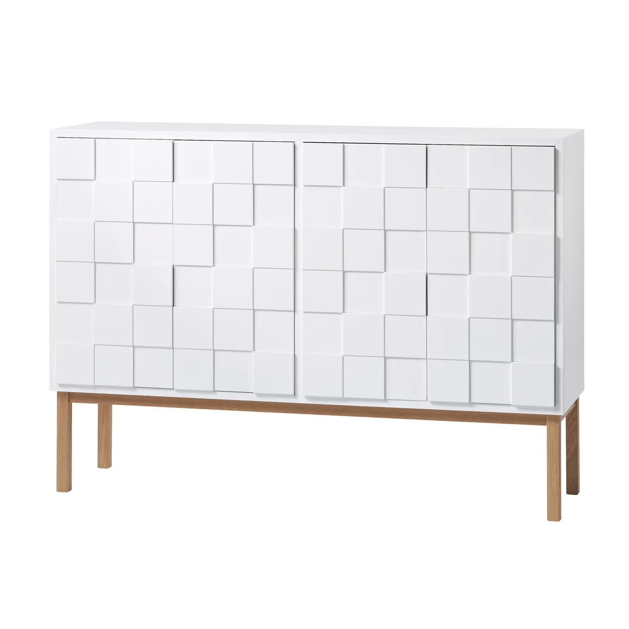 A2 Collect cabinet 2010 low White oiled oak | Scandinavian Design | Display & glass cabinets | White