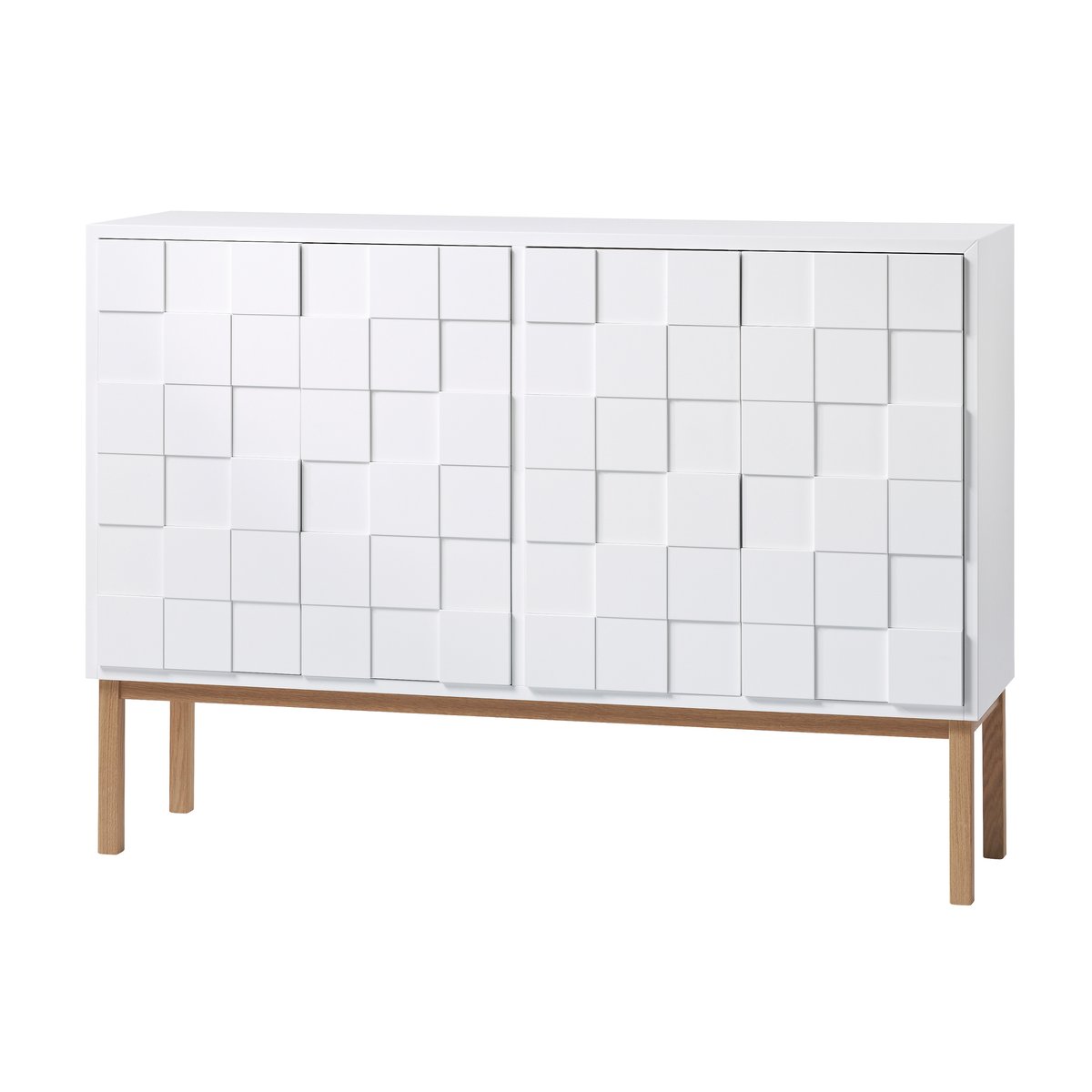 A2 Collect cabinet 2010 low White oiled oak | Scandinavian Design | Display & glass cabinets | White
