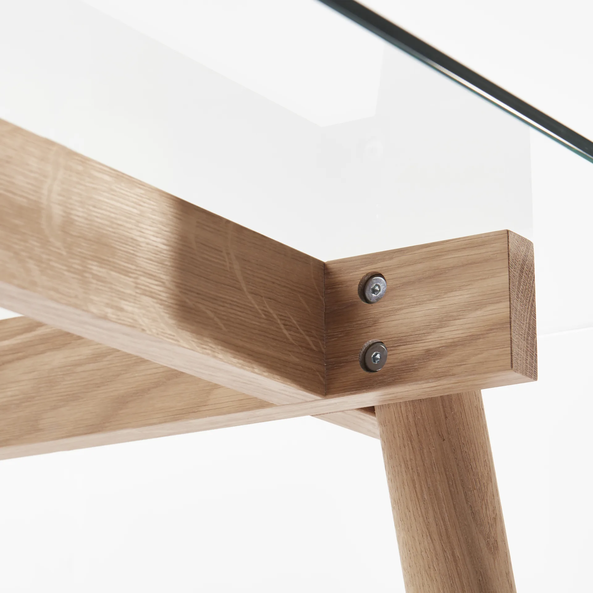 Corners dining table, Oak oil glass A2