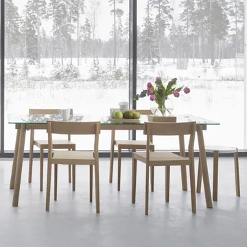 Corners dining table - Oak oil glass - A2