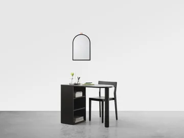 Echo wall mirror - Black, 43x63 cm - A2