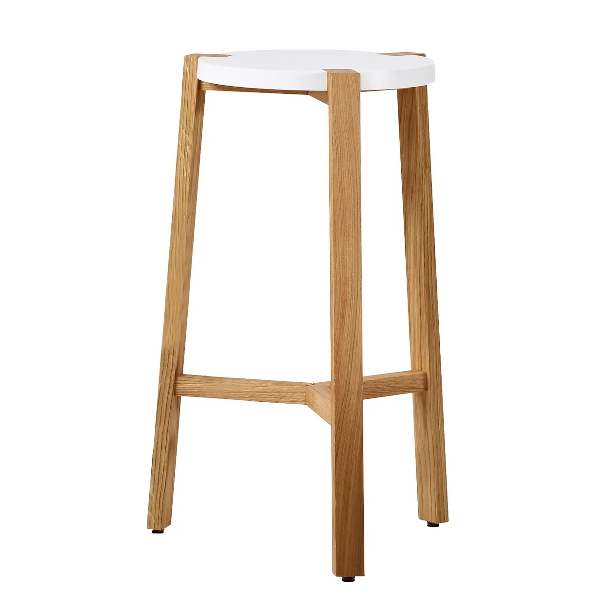 A2 Happy bar stool low 66 White | Scandinavian Design | Bar stools | White
