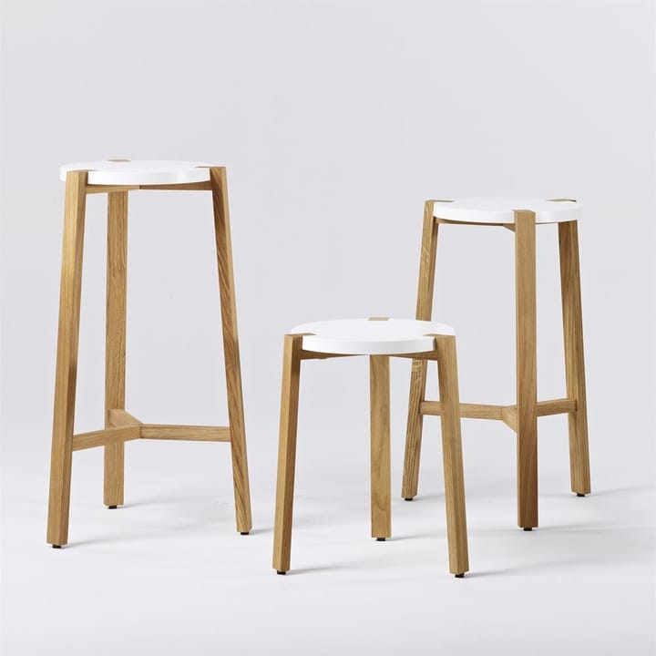 Happy bar stool low 66 - White - A2