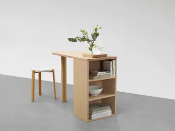 Hub desk - White-oiled oak, 100x73x43 cm - A2