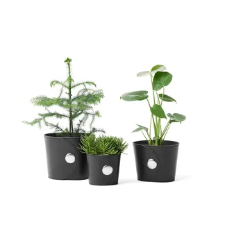 Hug flower pot - Light brown, h.15 cm Ø18 cm - A2