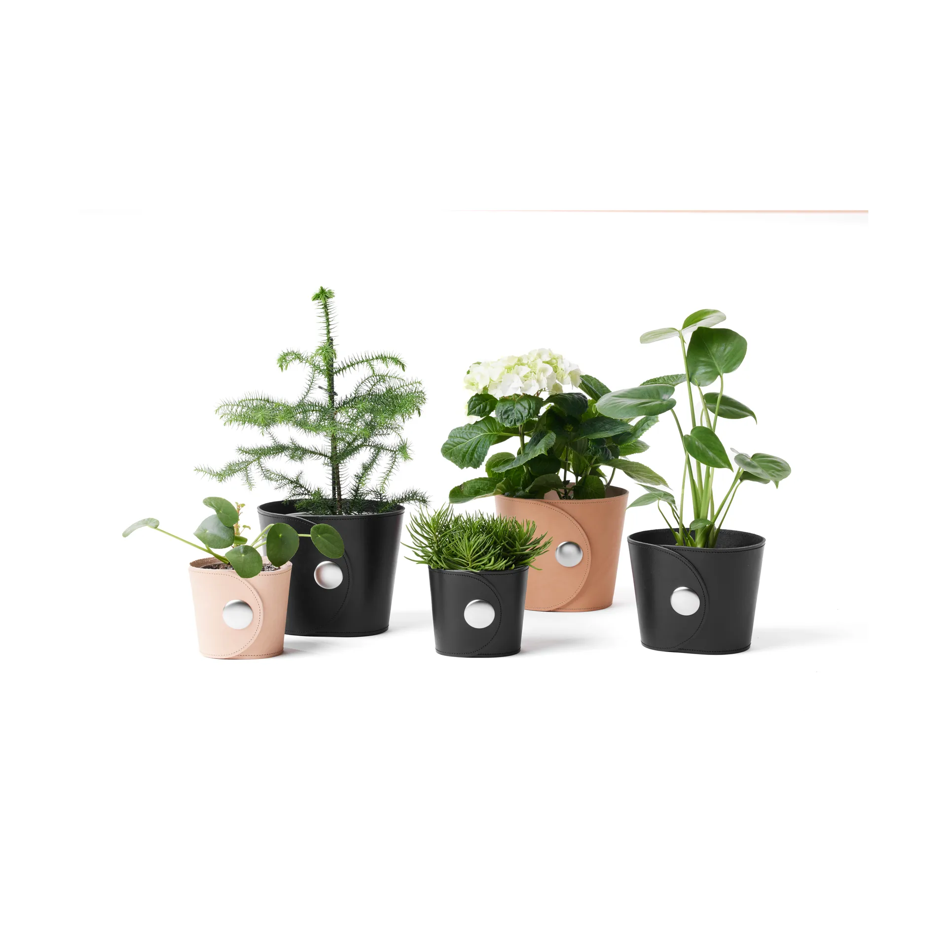 Hug flower pot, Light brown, h.17 cm Ø20 cm A2