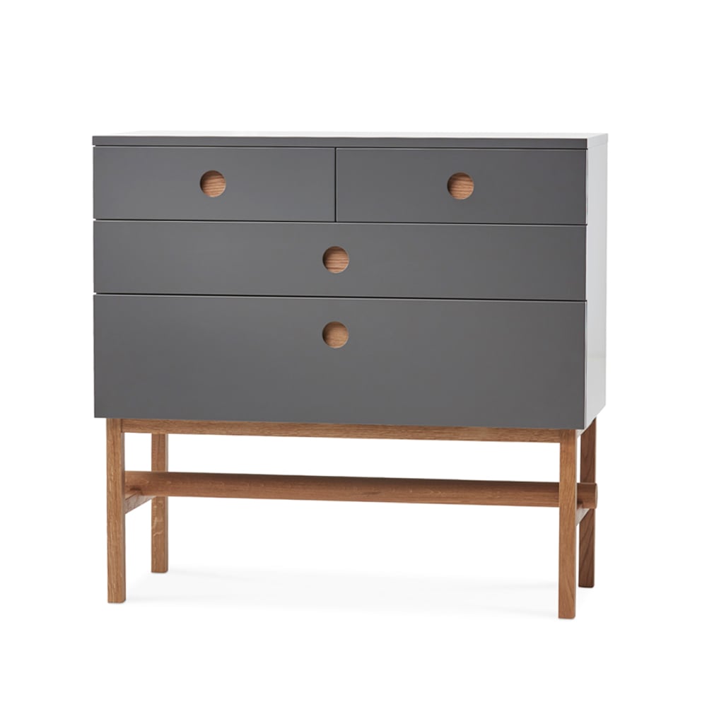 A2 Keep dresser Grey, oiled oak legs | Scandinavian Design | Grey