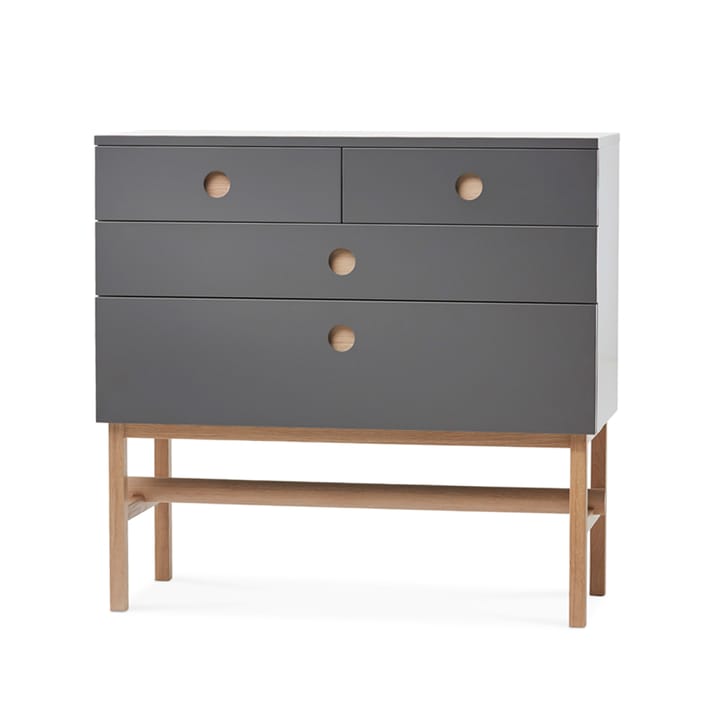 Keep dresser - Grey, white oiled oak legs - A2