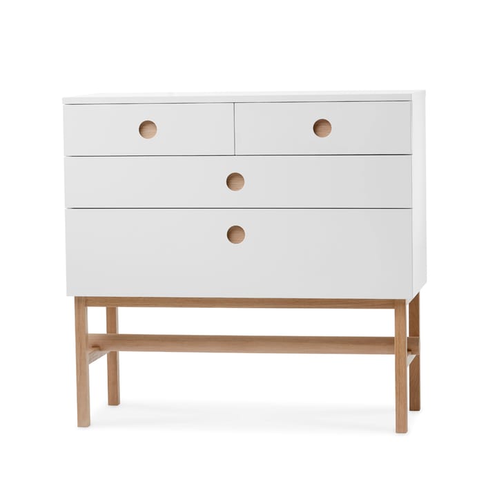 Keep dresser - White, white oiled oak legs - A2