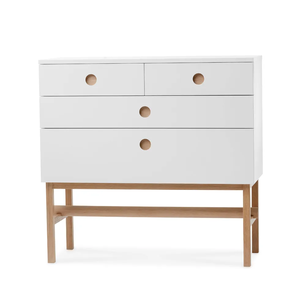 A2 Keep dresser White, white oiled oak legs | Scandinavian Design | White