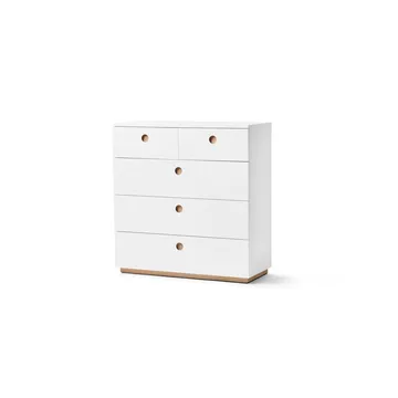 Keep high chest of drawers - White-oiled oak, 95x98x40 cm - A2