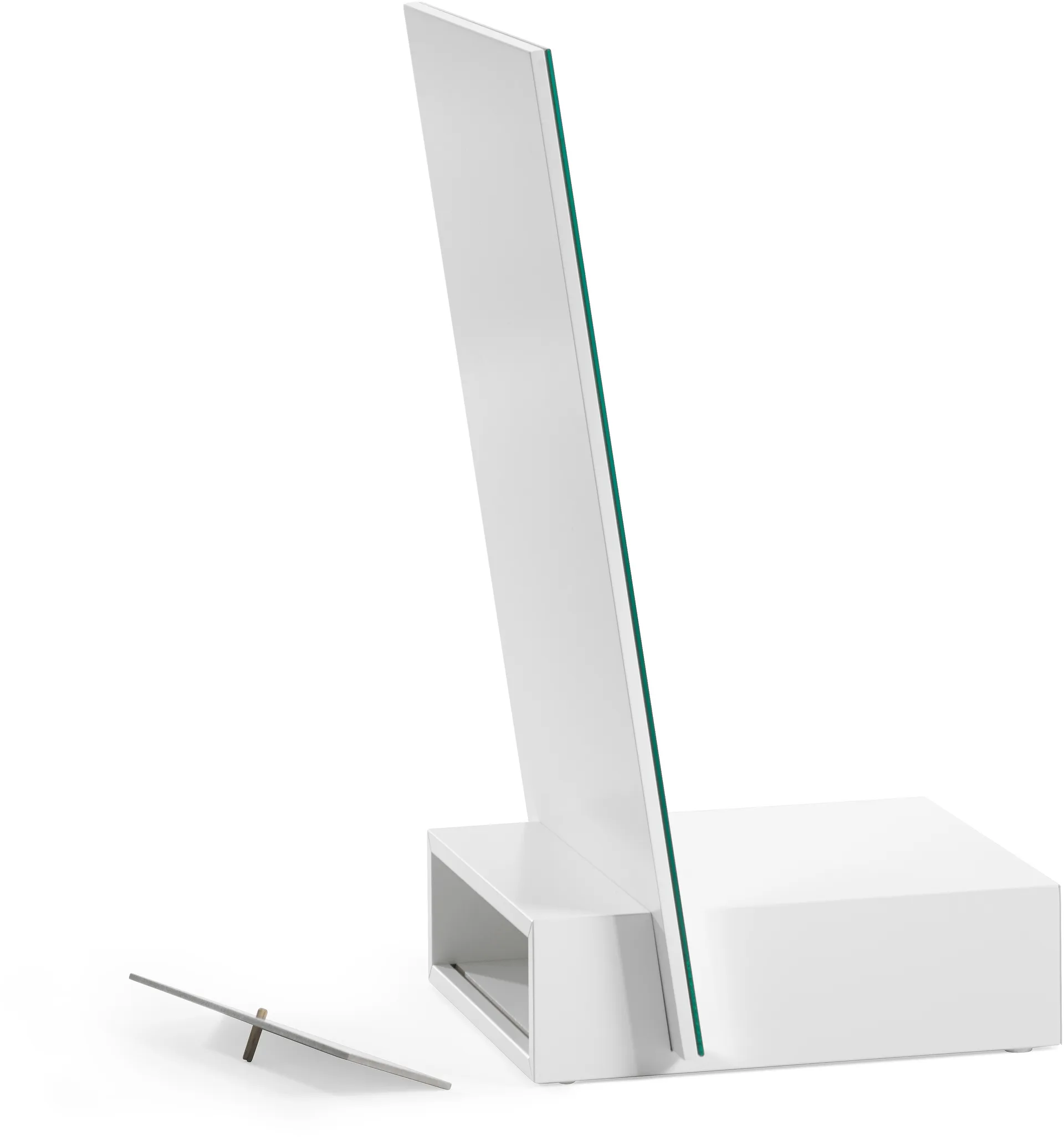 Me table mirror with storage, White, 34x57x30 cm A2