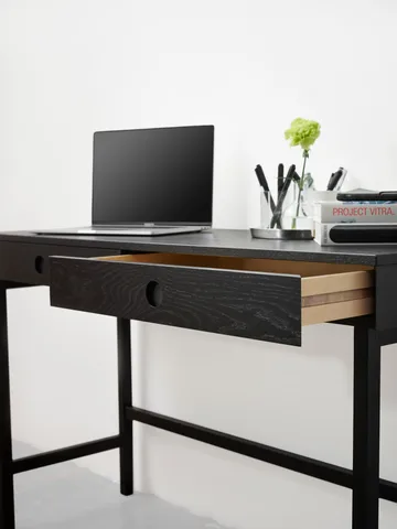 Mind desk - Black-stained oak, 118x74x44 cm - A2