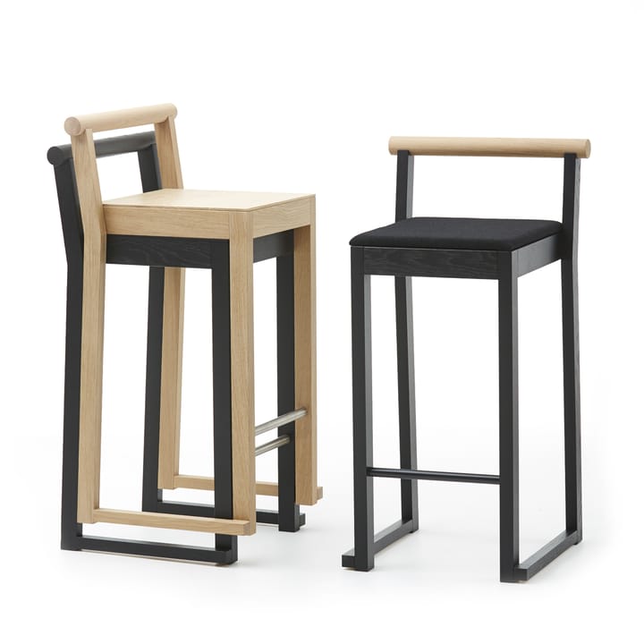 Party barstool 66 cm, White oiled oak A2