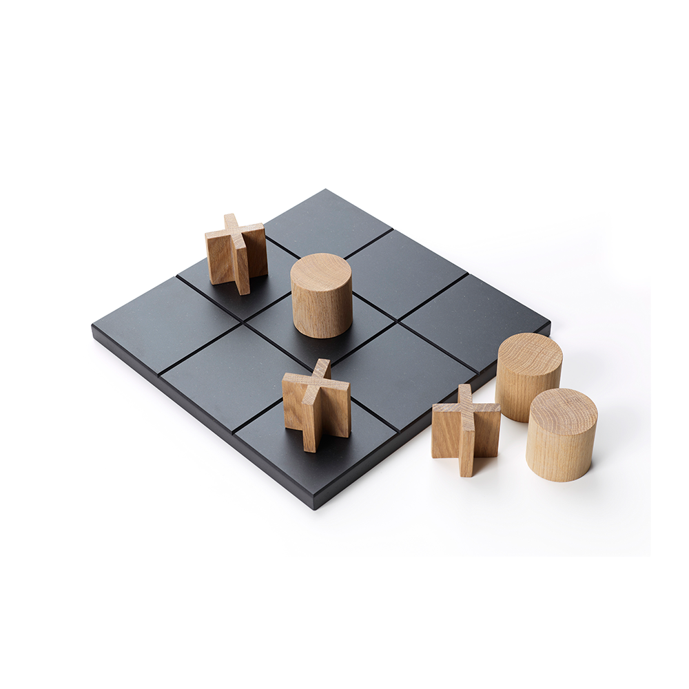 A2 Play game Black-game pieces in white-oiled oak | Scandinavian Design | Children's room accessories | Black