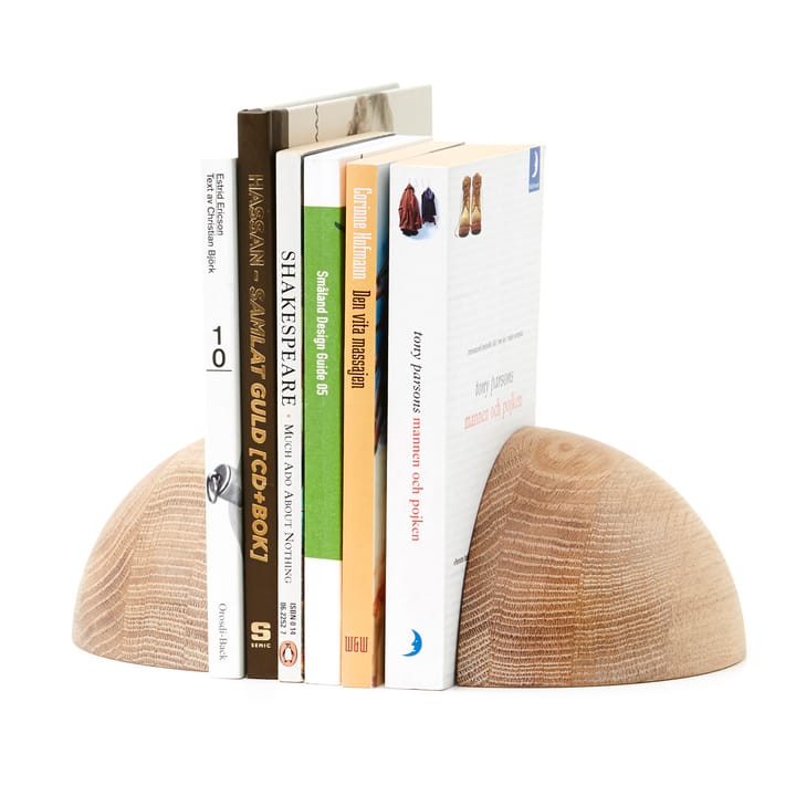 Show book ends - white-oiled oak - A2