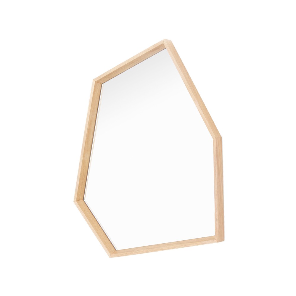 A2 Sneak peak mirror White oiled oak | Scandinavian Design | Wall mirrors | Beige