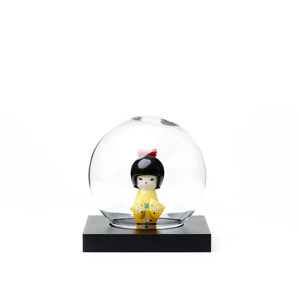 Space decoration, Oak black stained, glass A2