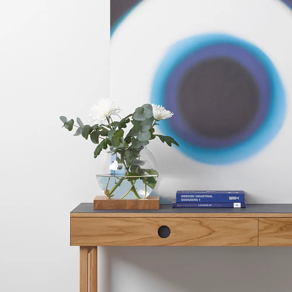 Space decoration, Oiled oak, glass A2