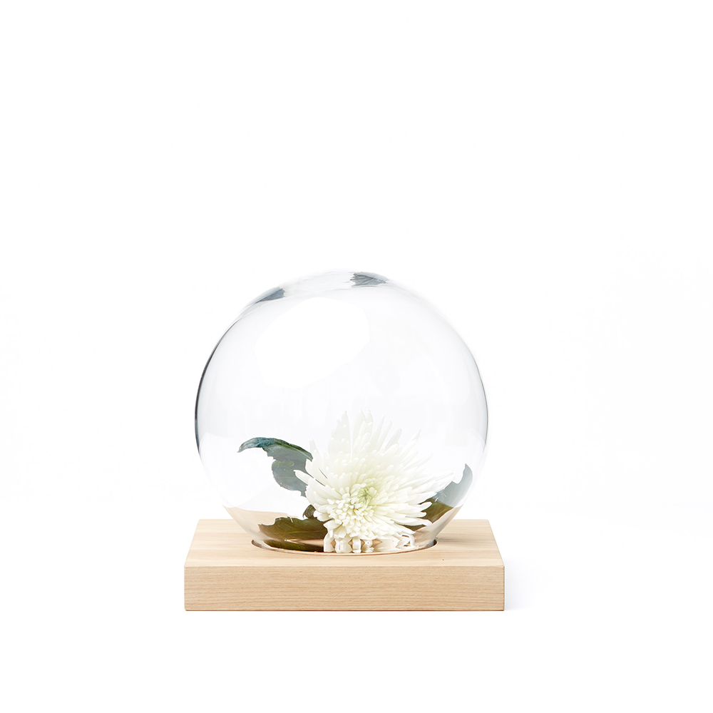 A2 Space decoration White oiled oak, glass | Scandinavian Design | Decorative accessories | Beige