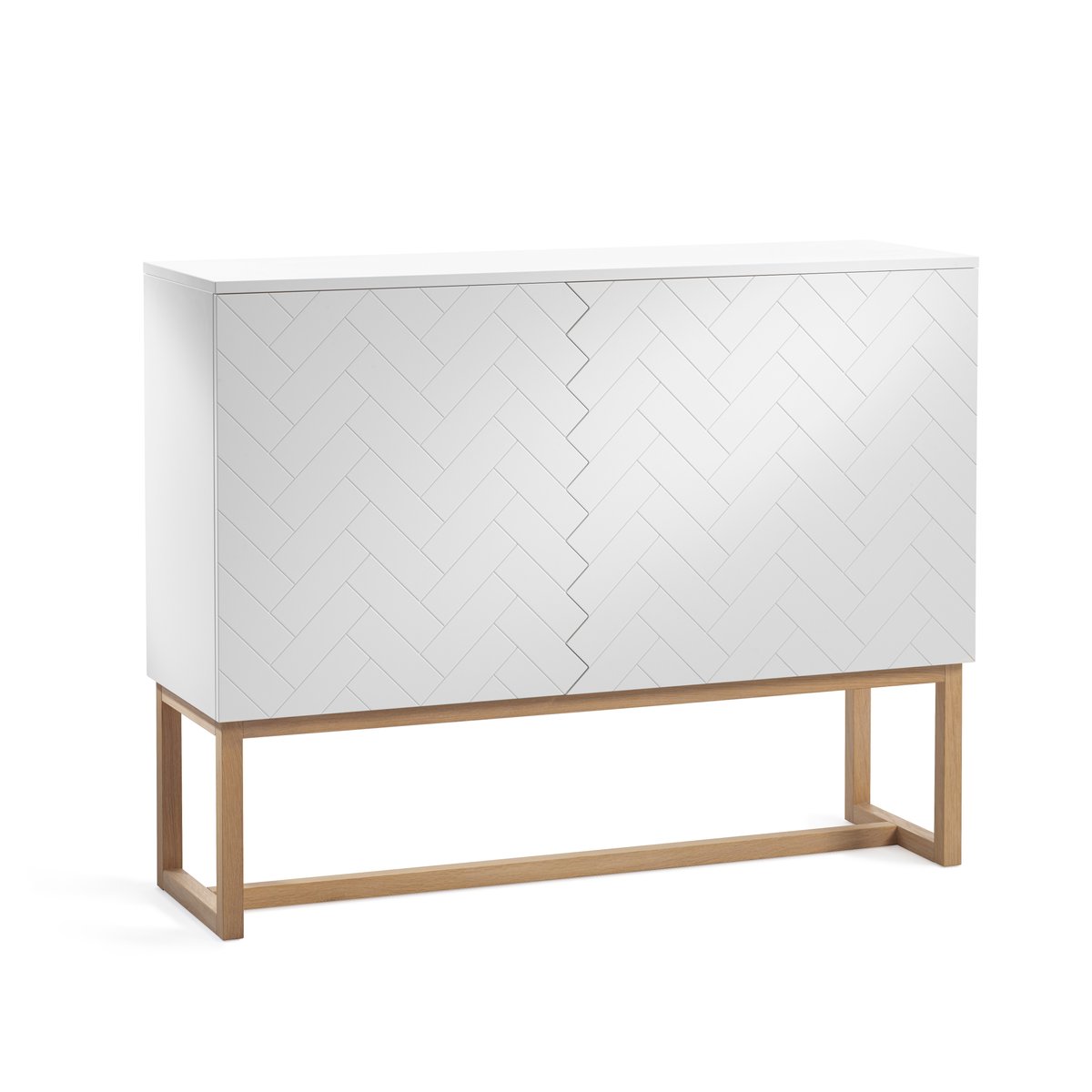A2 Story cabinet White-white lacquered oak legs | Scandinavian Design | Display & glass cabinets | Brown
