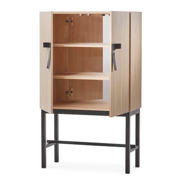 The Bow cupboard - White-oiled oak-black - A2