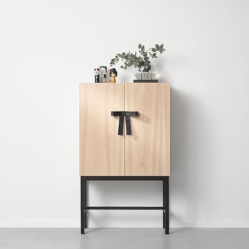 The Bow cupboard - White-oiled oak-black - A2