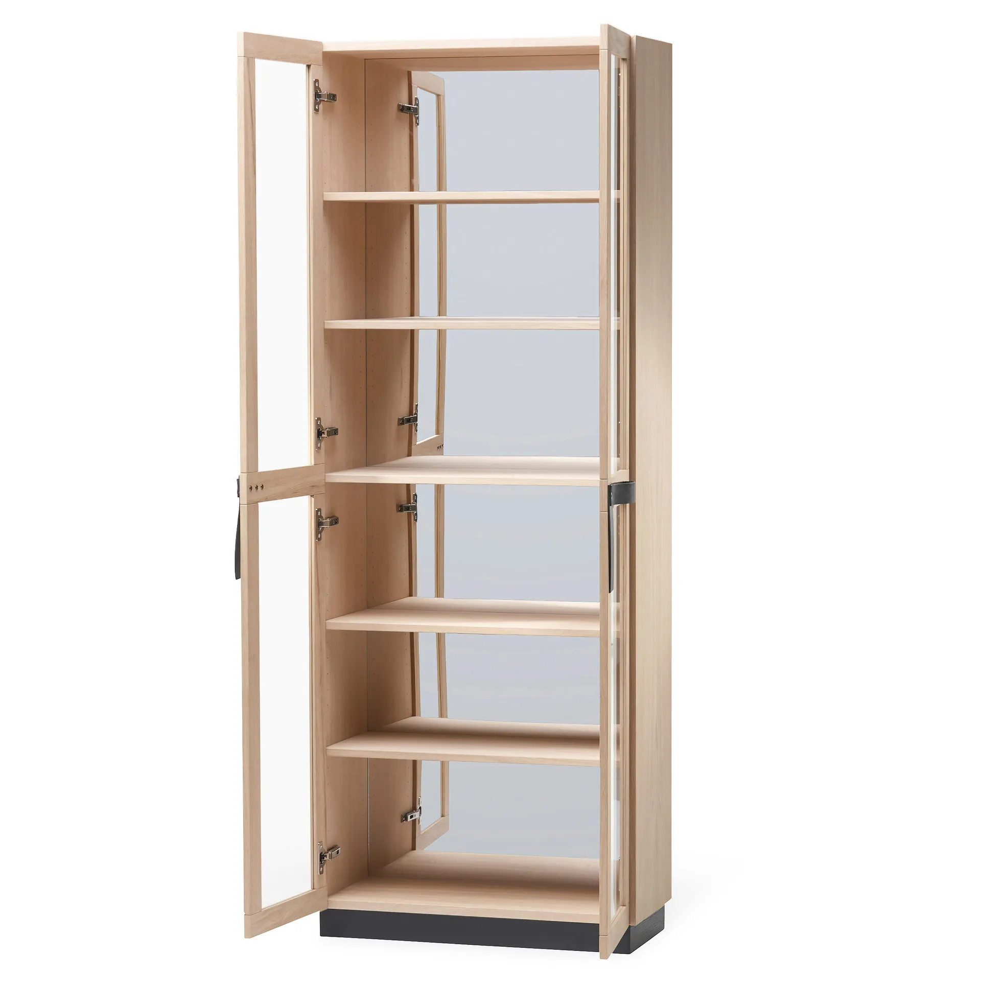 The Bow display cabinet, White oiled oak A2