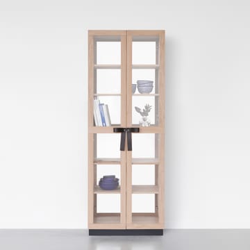 The Bow display cabinet - White oiled oak - A2