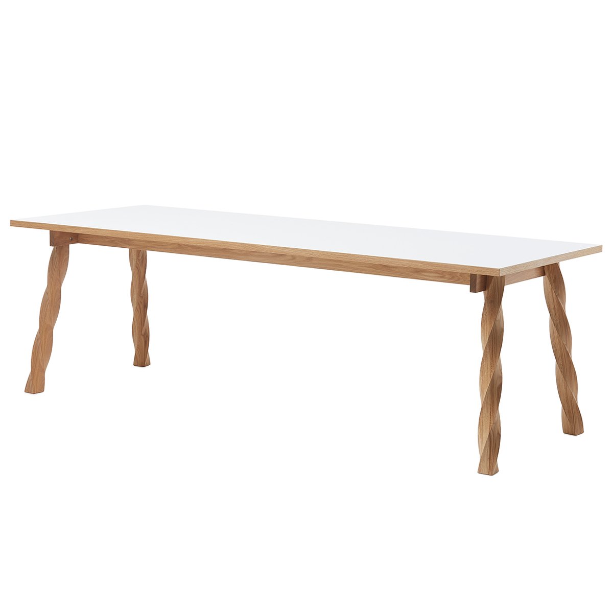 A2 Twist dining table Oak-white | Scandinavian Design | Dining tables | White
