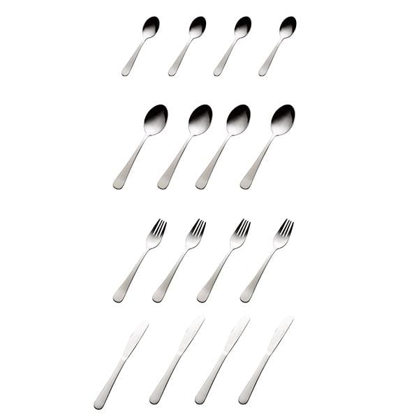 Atelier cutlery set - 16 pieces stainless steel - Aida