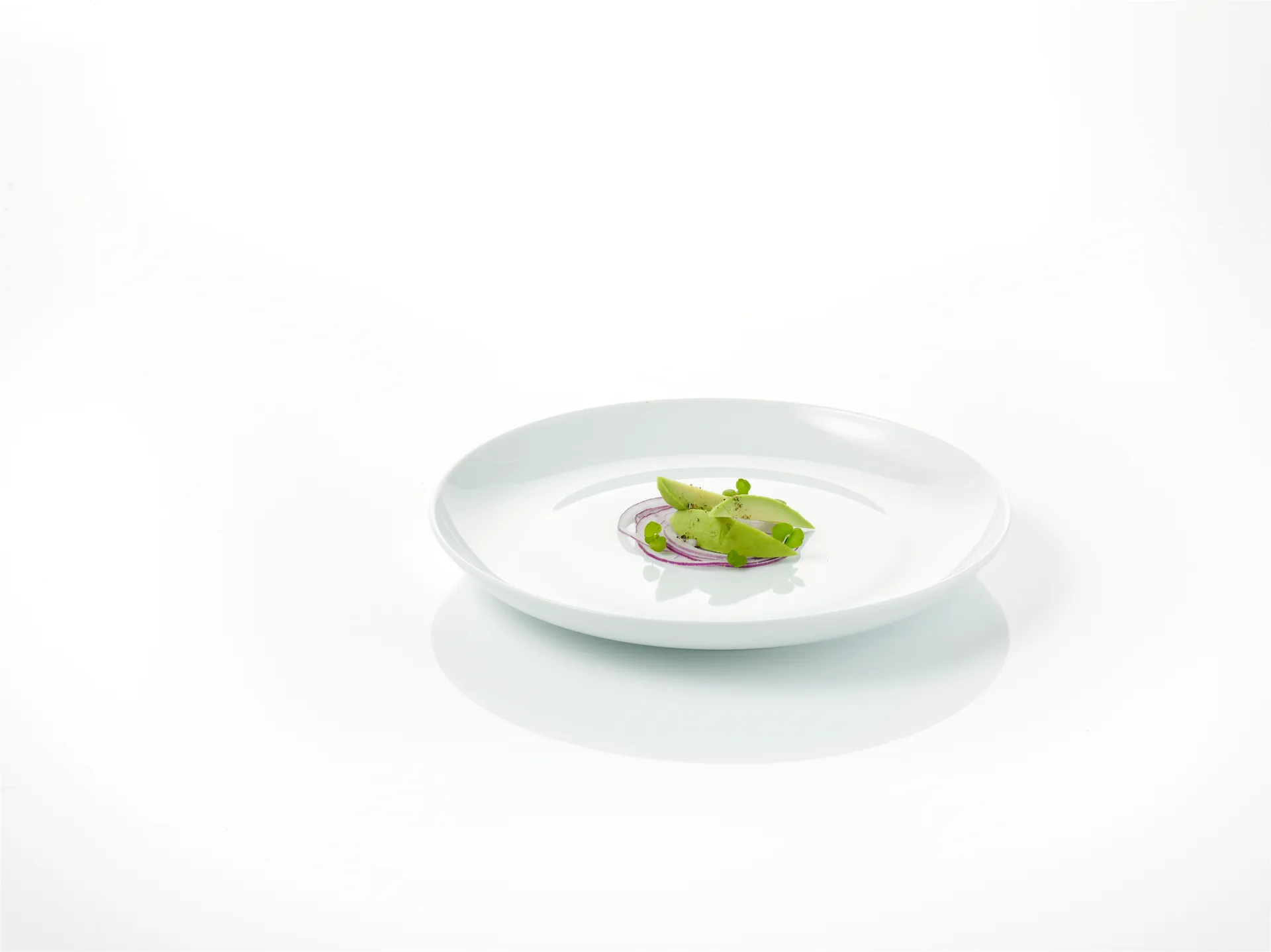 Atelier matte plate Ø22 cm 4-pack, Superwhite Aida