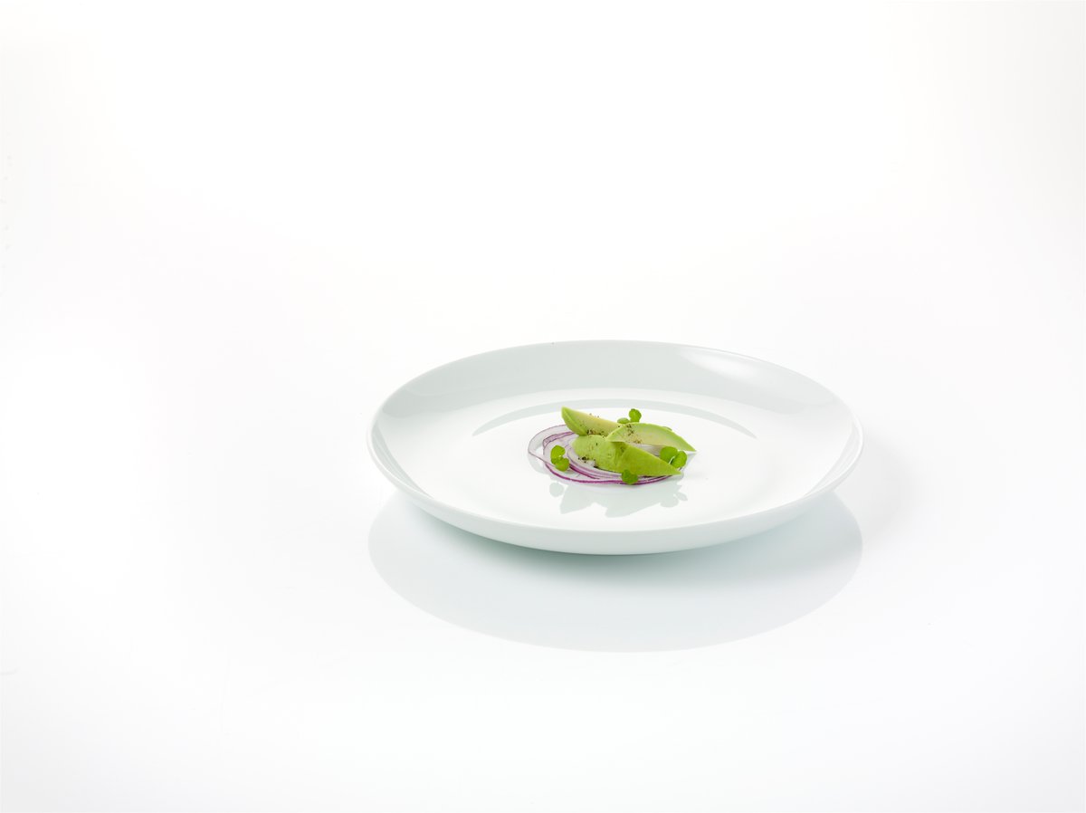 Aida Atelier matte plate o22 cm 4-pack Superwhite | Scandinavian Design | Dinner plates | White