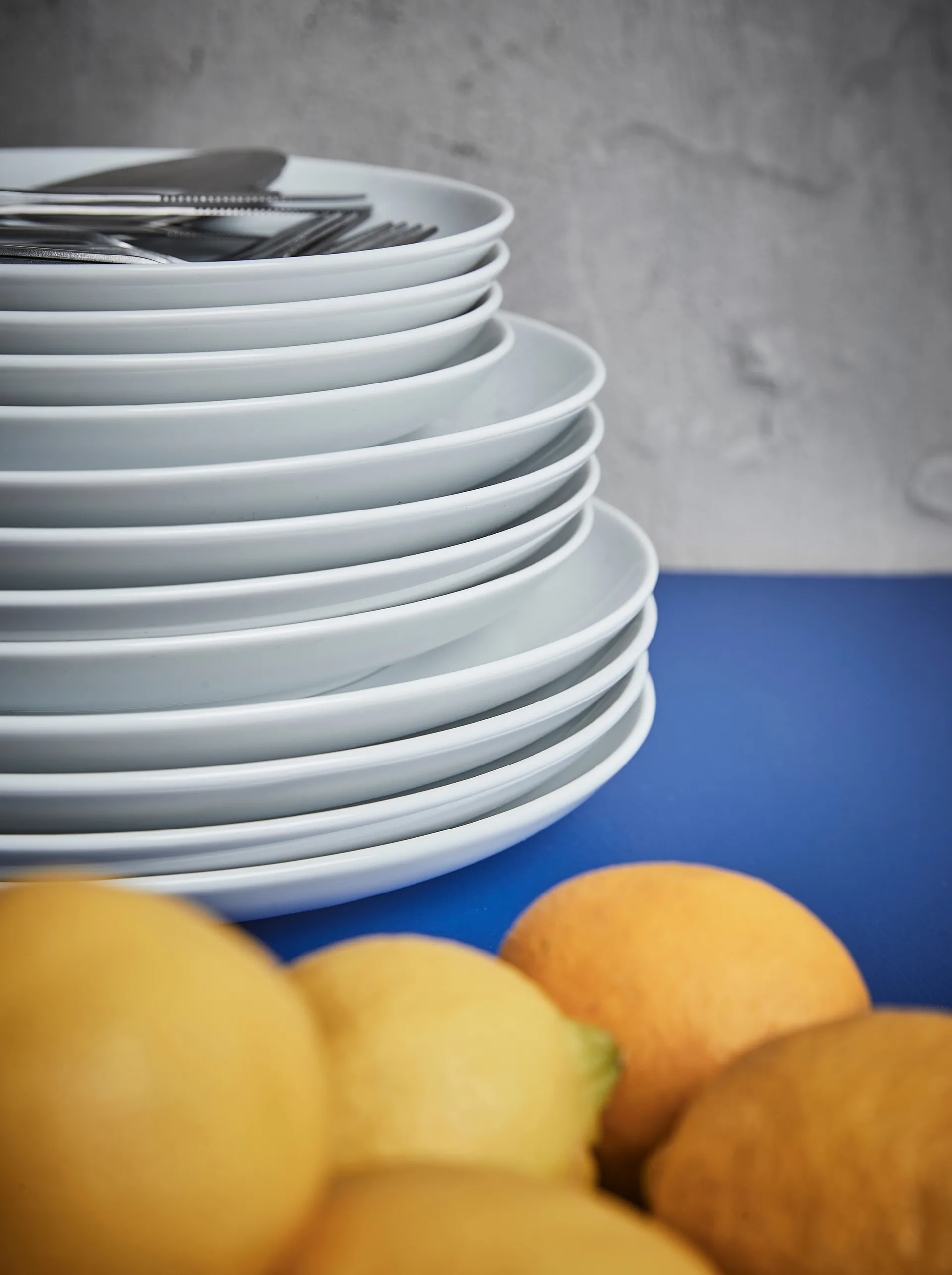 Atelier matte plate Ø25 cm 4-pack
, Superwhite Aida