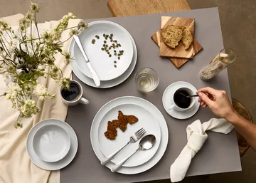 Atelier plate Ø18 cm 4-pack - Superwhite - Aida