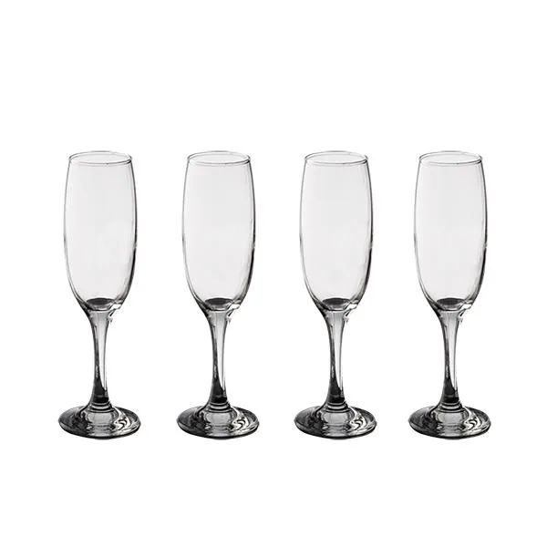 Aida Café Champagne glasses 4-pack 22 cl | Scandinavian Design | Champagne glasses | Transparent