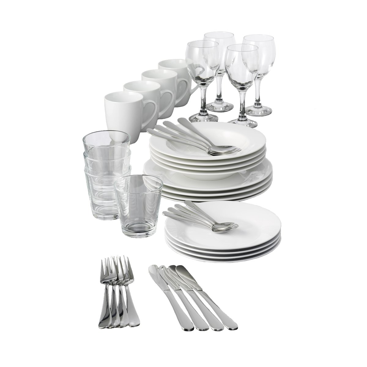 Aida Café serviette set 40 pieces 40 pieces | Scandinavian Design | Table settings & starter sets | White